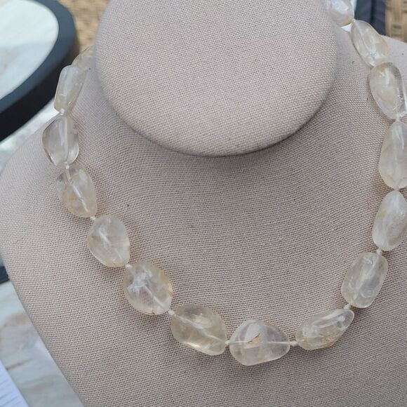 Ariana Ost For Free People Chunky Smooth Quart Necklace NWT